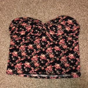 Floral tub top crop top